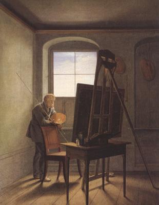 Georg Friedrich Kersting Caspar David Friedrich in his Studio (mk22) France oil painting art
